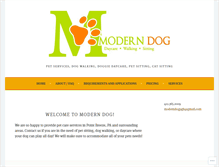 Tablet Screenshot of moderndogpgh.com